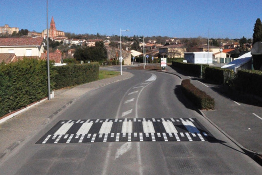 Modulaire verkeersdrempels - zebrapad